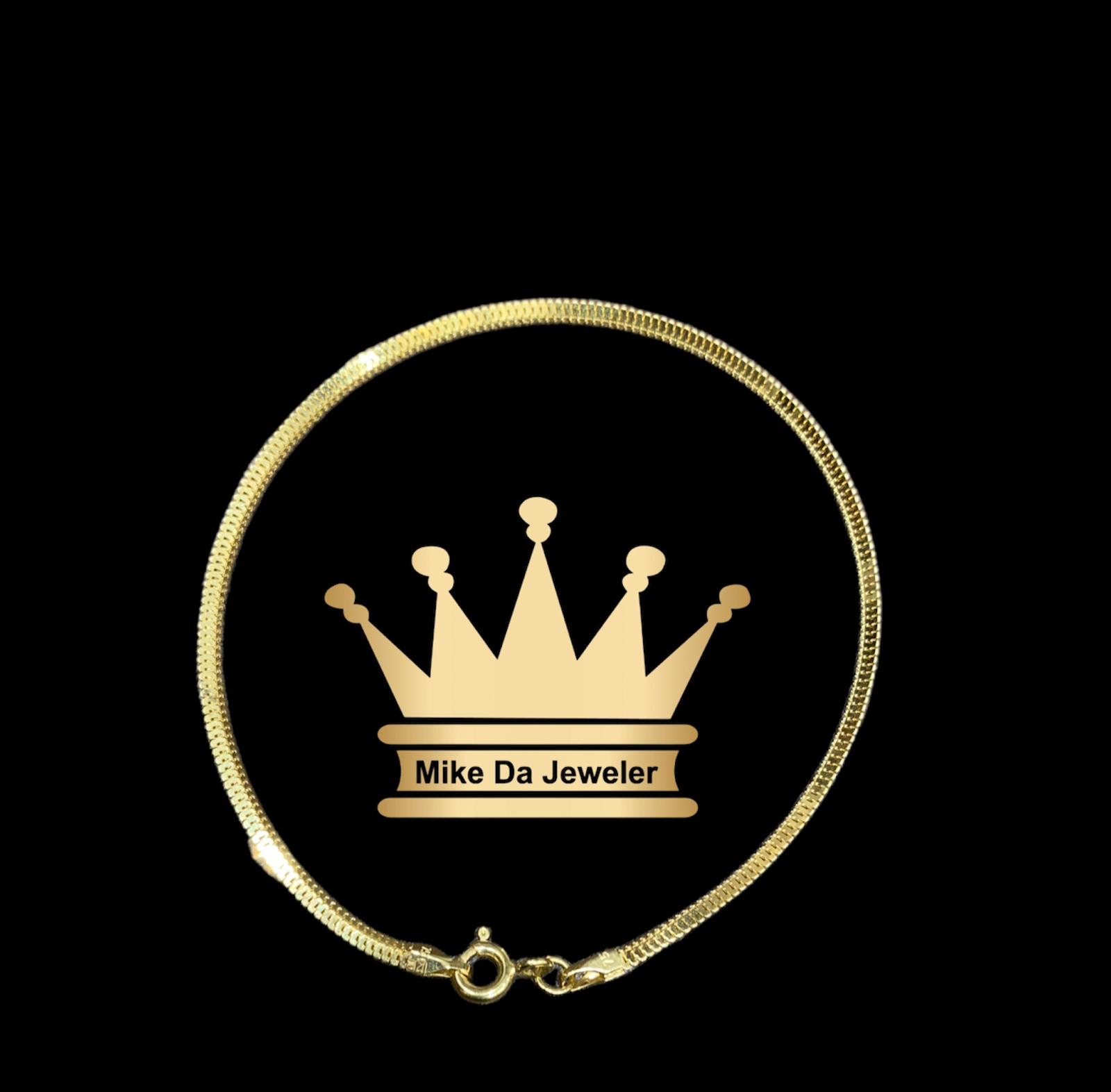 18k Handmade Flat Design Bracelet