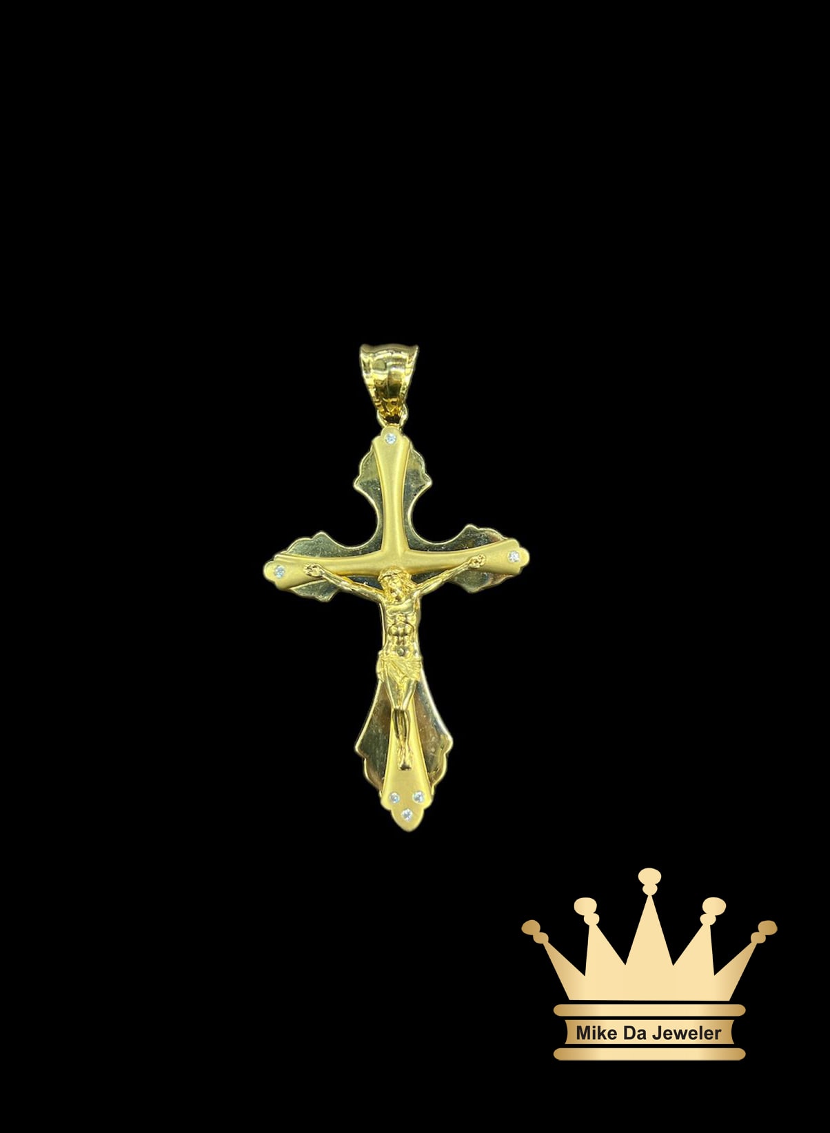 18K Cross Religious Pendant