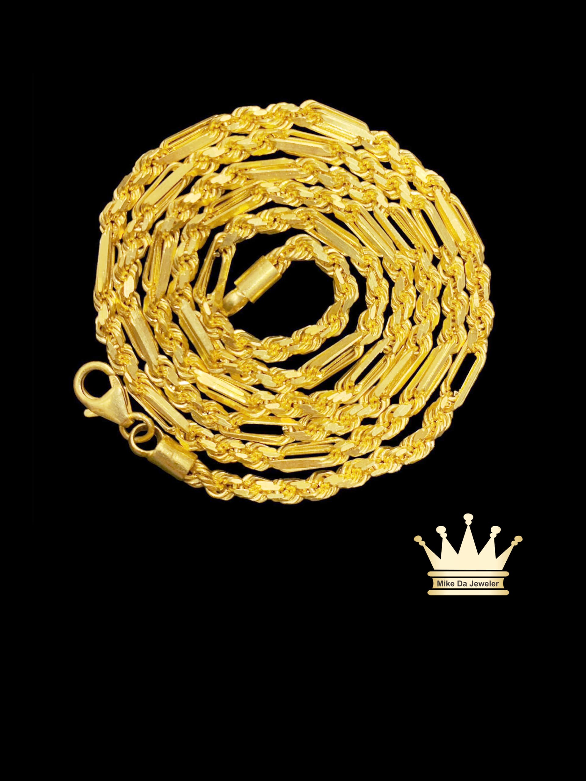 22 Karat Gold Infinity Rope Chain