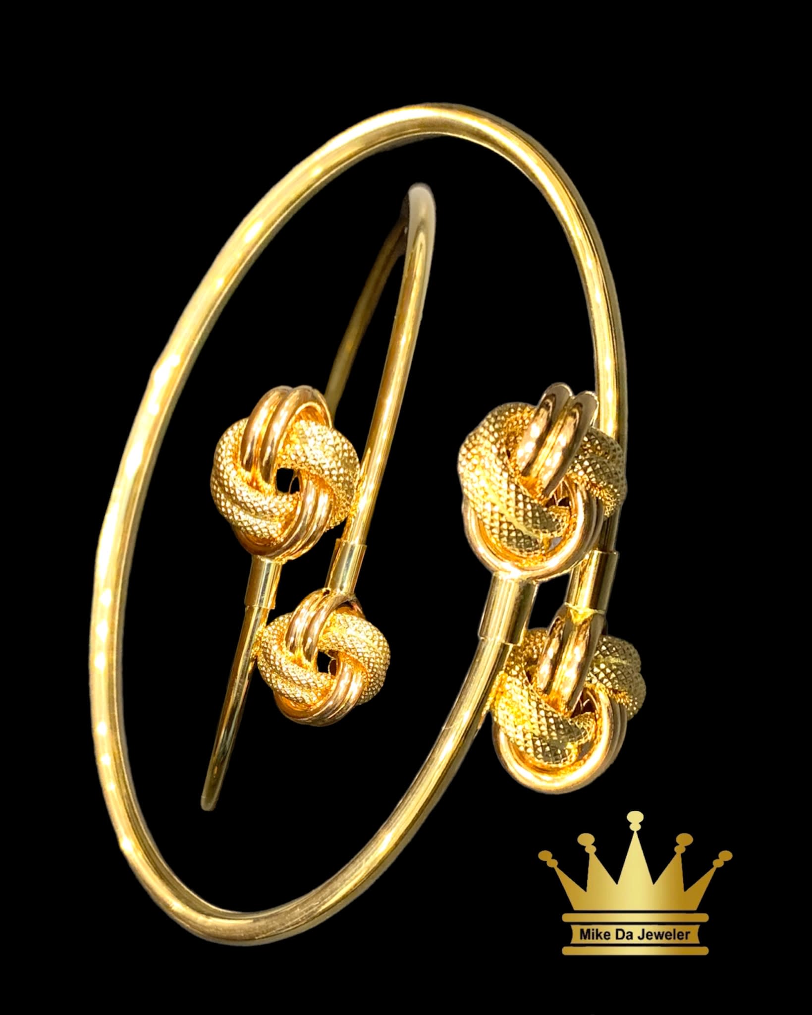 Gold Bangles Item material yellow and rose gold 18k weight 6.850 mg