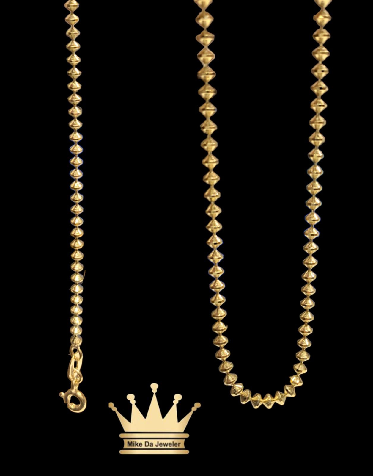 18k bits bracelets weight 3.74 grams 7.5 inches