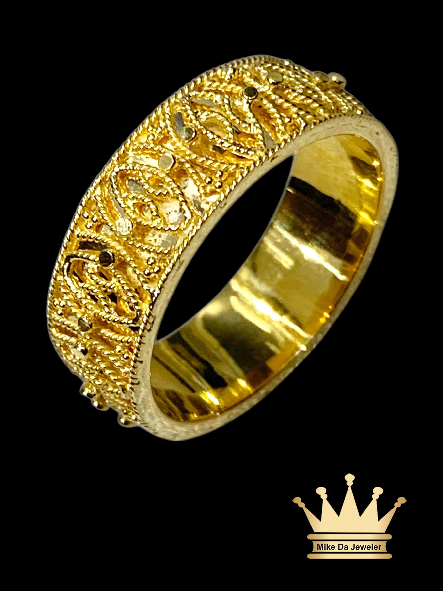 18K Gold Handmade Designer Band