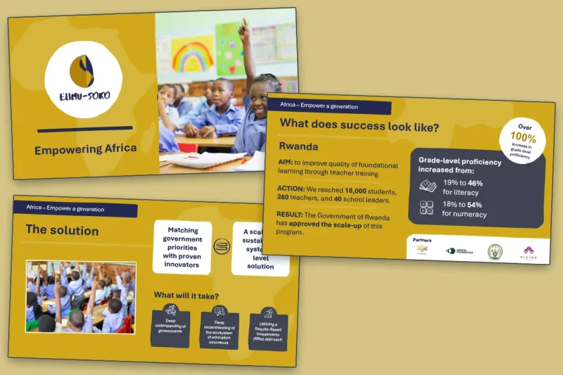 Screenshots of Elimu-Soko digital documents