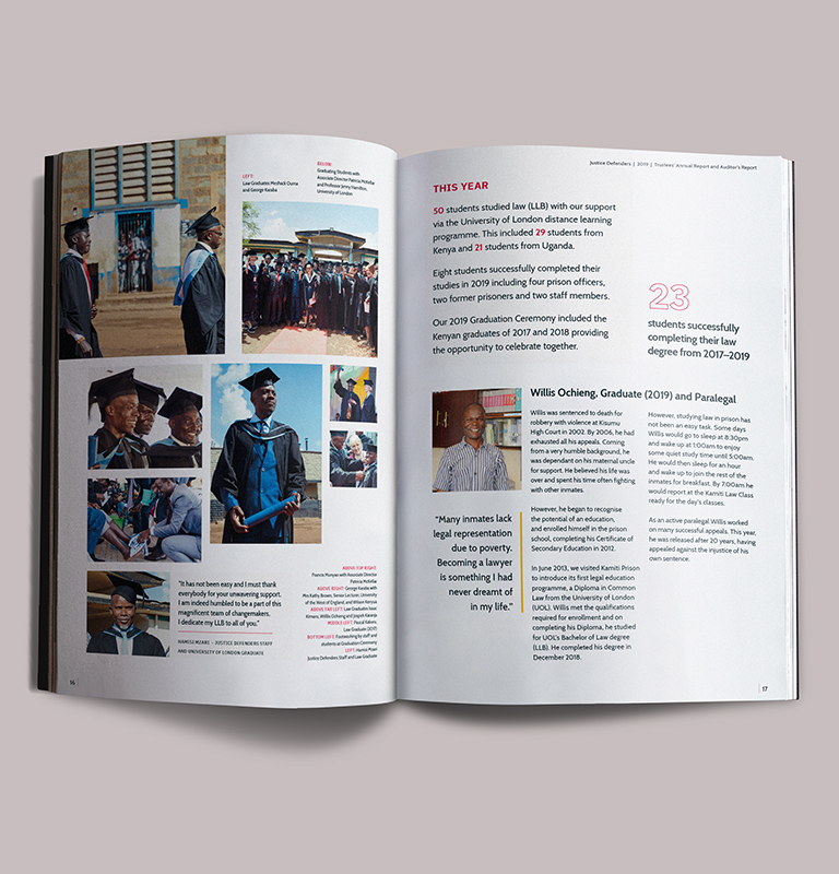 Annual report front cover.