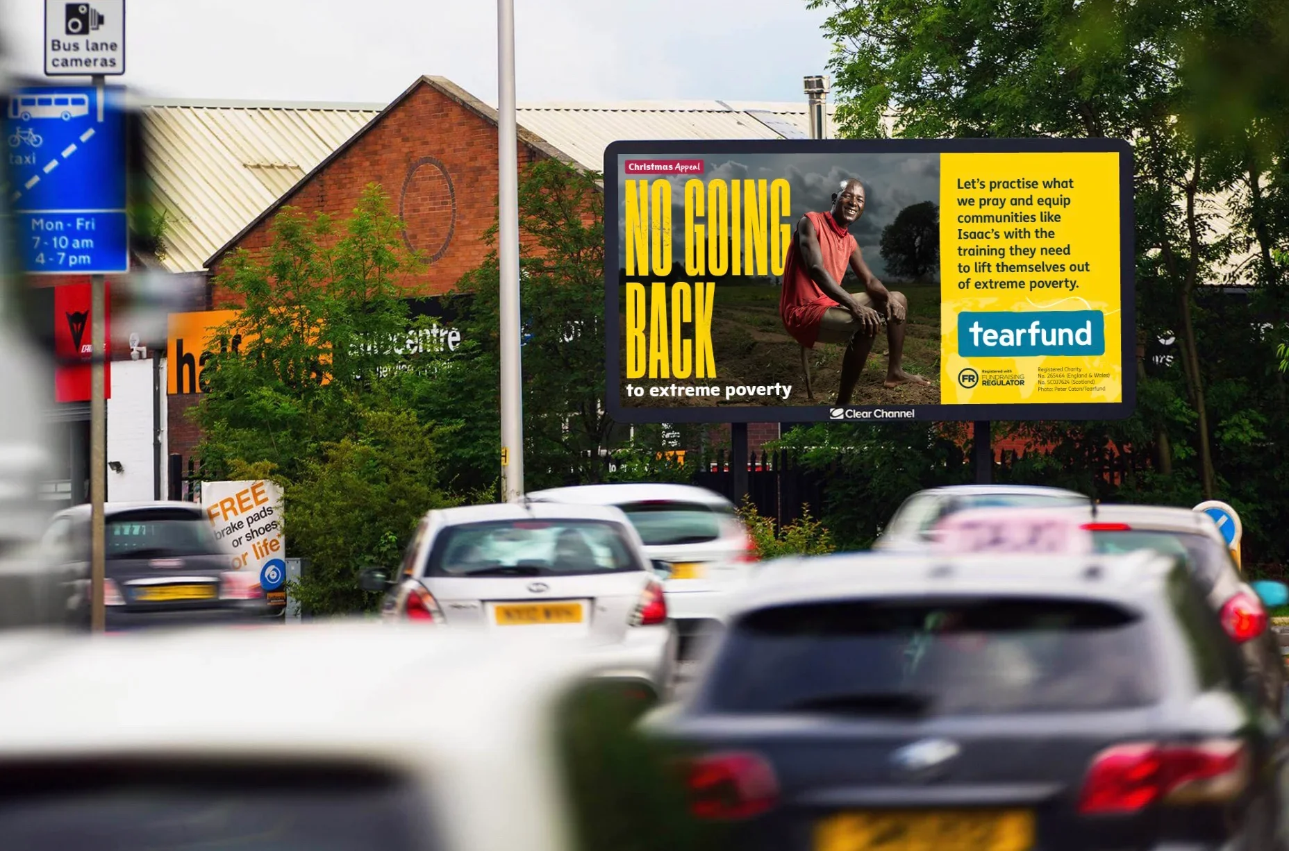 Mockup of digital out of home advert