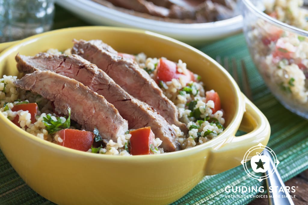 Flank Steak with Cracked Wheat Salad