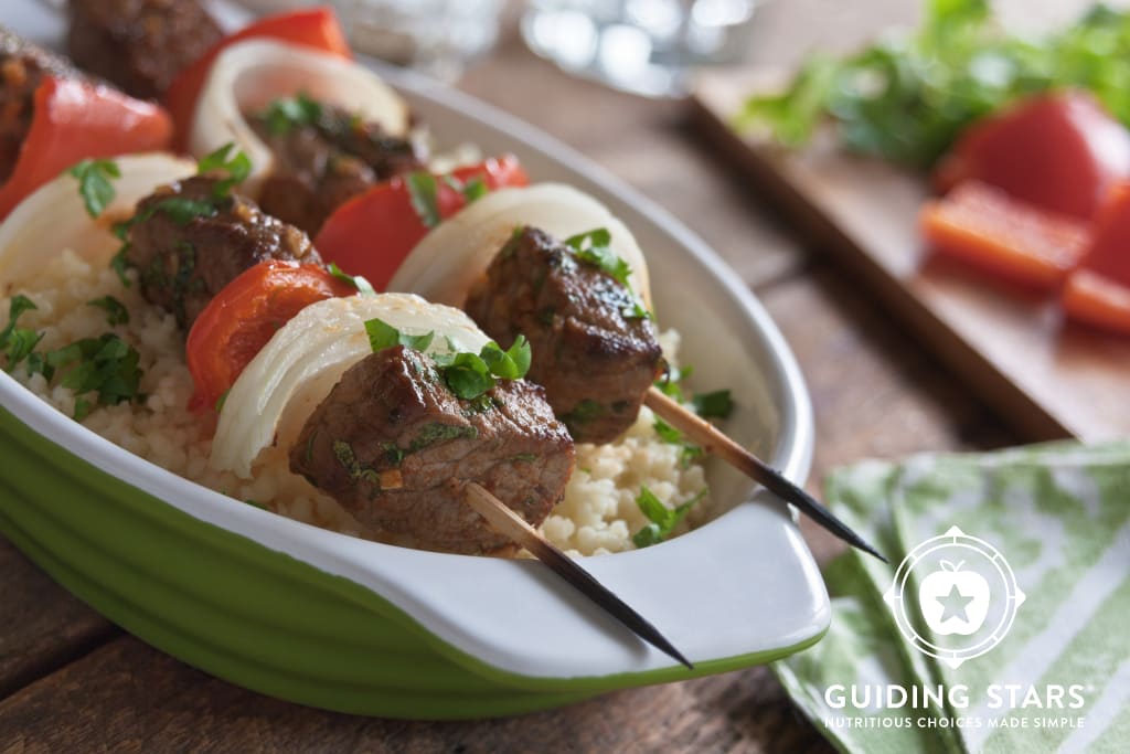 Middle Eastern Beef Brochettes with Couscous