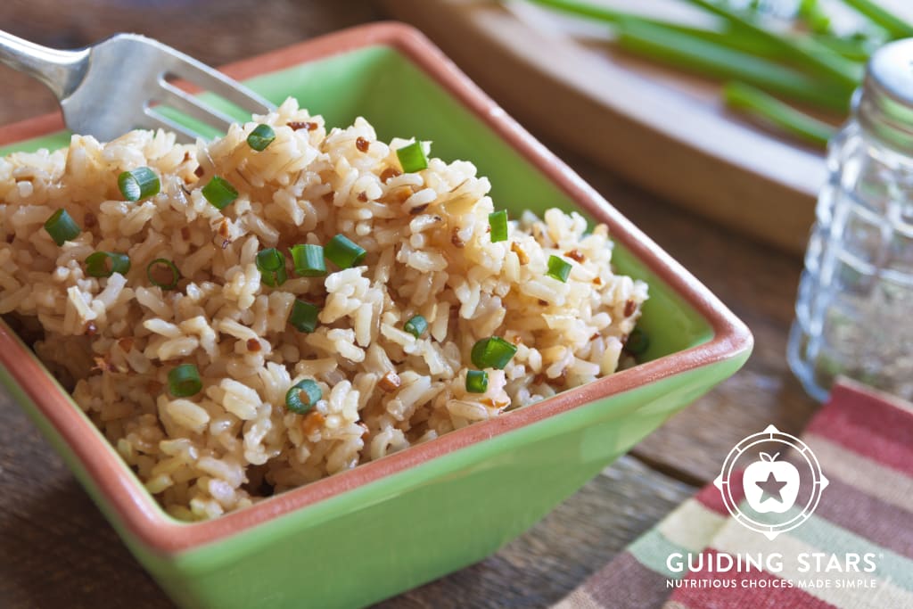 Garlicky Brown Rice