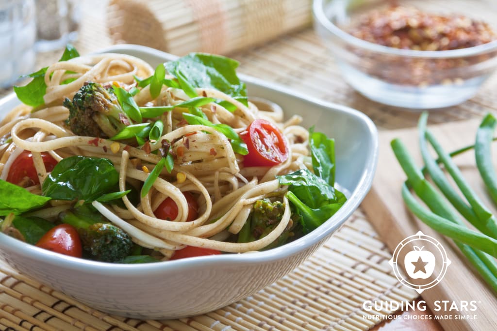 Chinese Noodles with Spring Vegetables