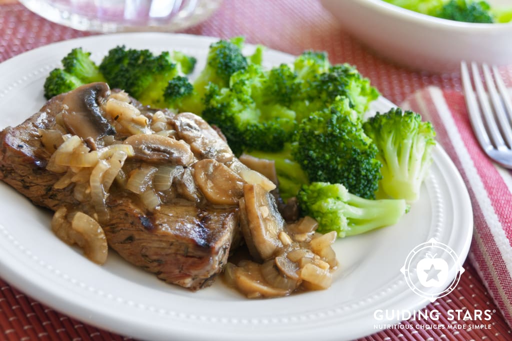 New York Strip Steak with Whiskey-Mushroom Sauce