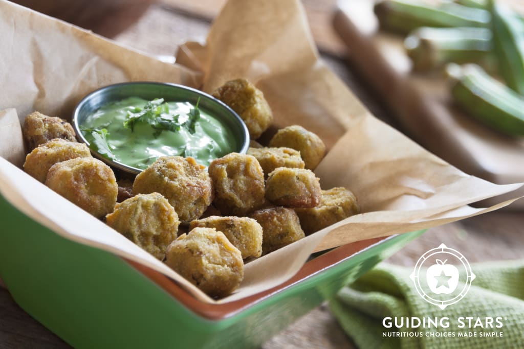 Baked Okra Bites