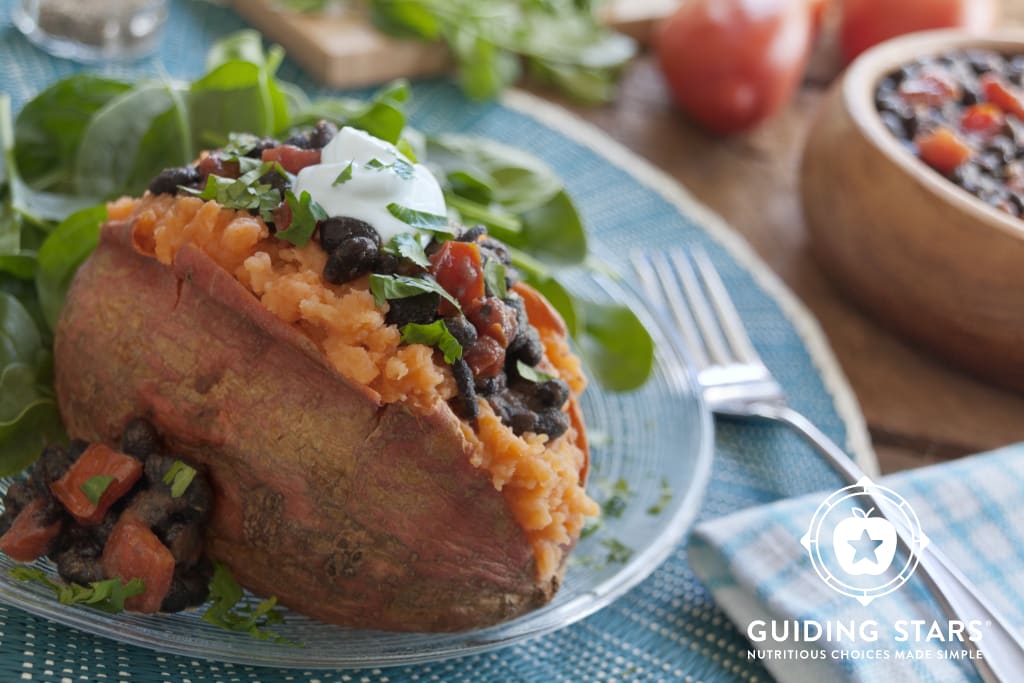 Sweet Potatoes with Black Bean Salsa