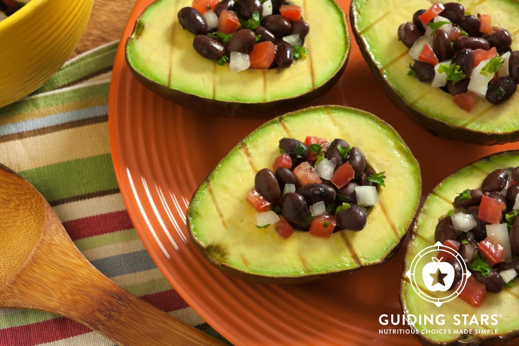 Grilled Avocados with Black Bean Salsa