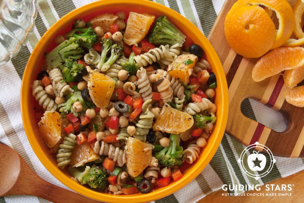 Chickpea Pasta Salad with Oranges