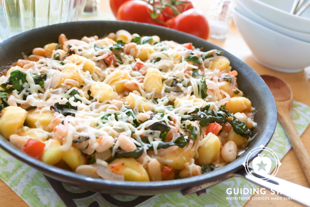 Skillet Gnocchi with Chard and White Beans