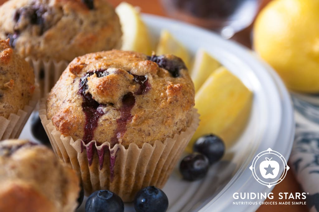 Lemon Blueberry Flax Muffins