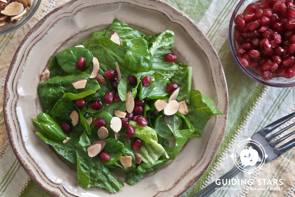 Watercress, Pomegranate & Almond Salad