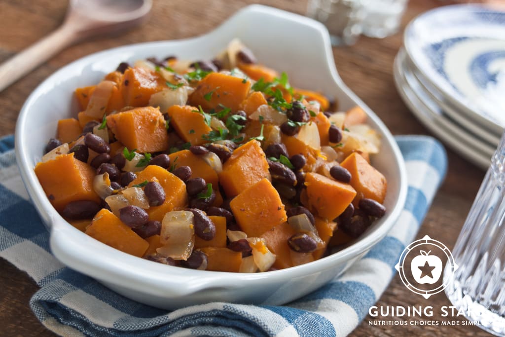 Butternut Squash with Black Beans