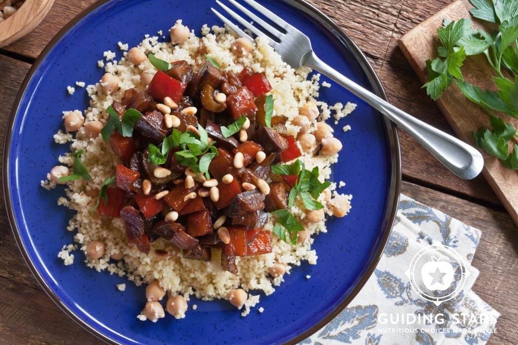 Sicilian Caponata with Whole Wheat Couscous