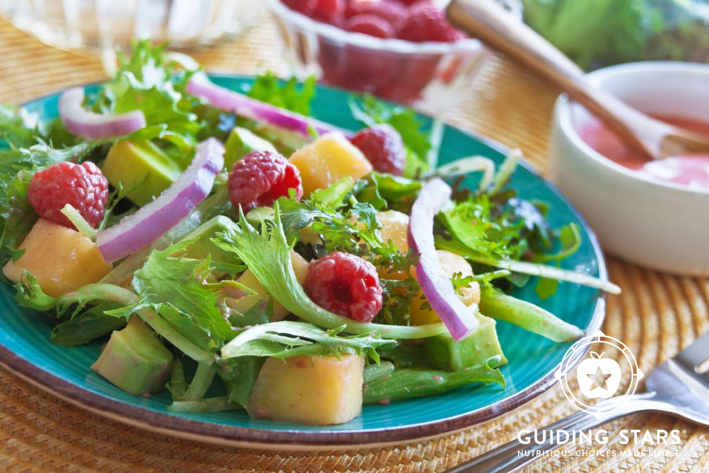 Raspberry, Avocado & Mango Salad