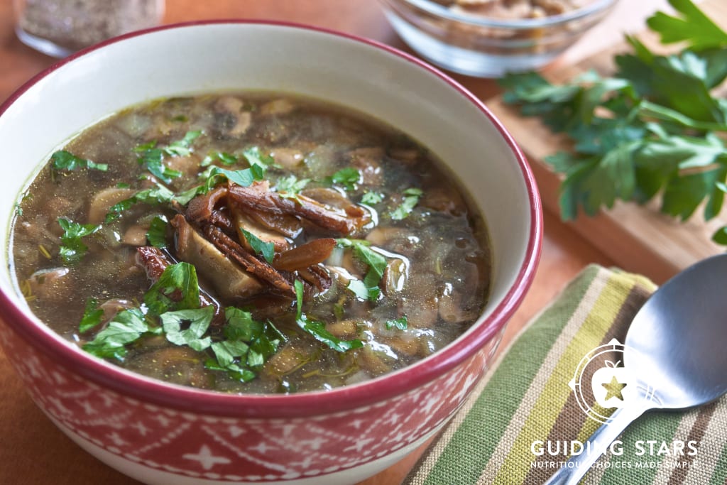 Shiitake & Button Mushroom Soup