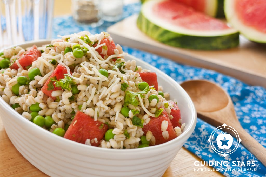 Summer Pea, Watermelon & Farro Salad