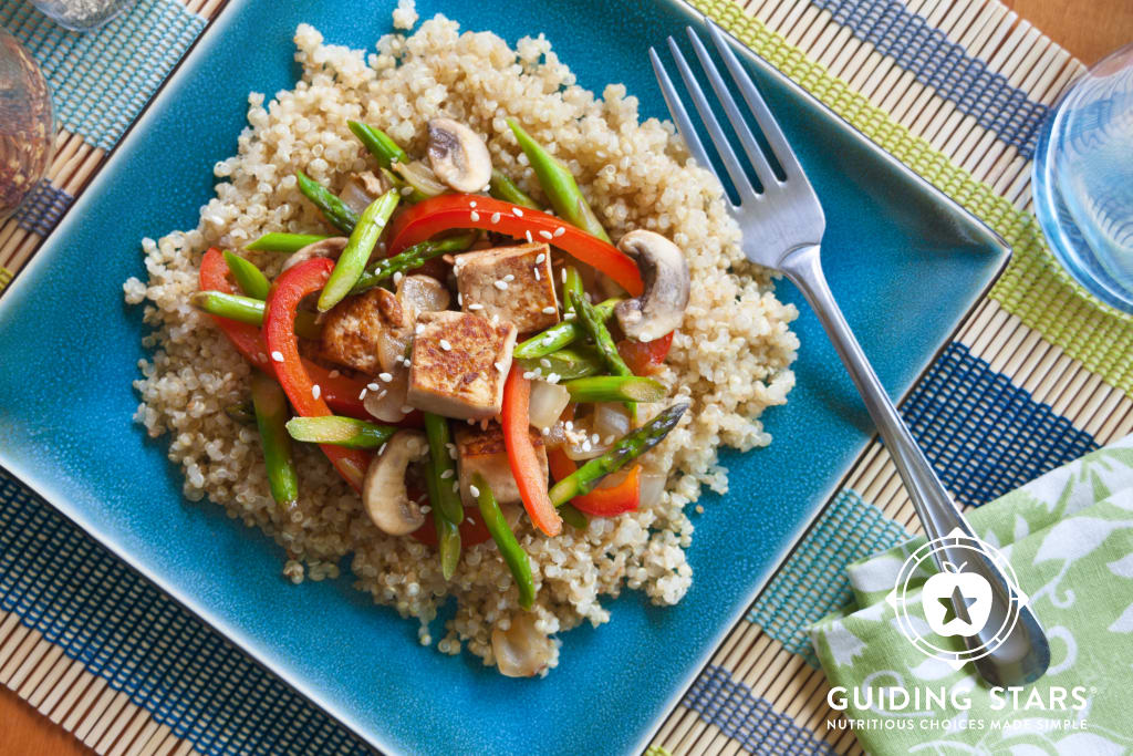 Tofu, Asparagus & Red Pepper Stir-fry