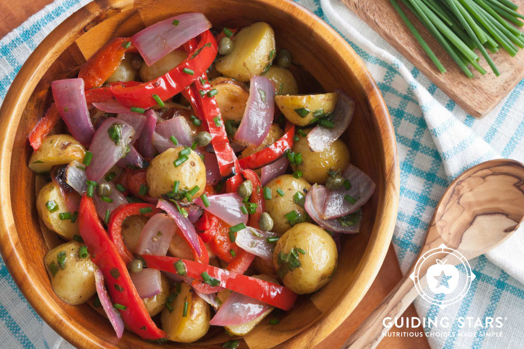 Lemony Grilled Potato Salad