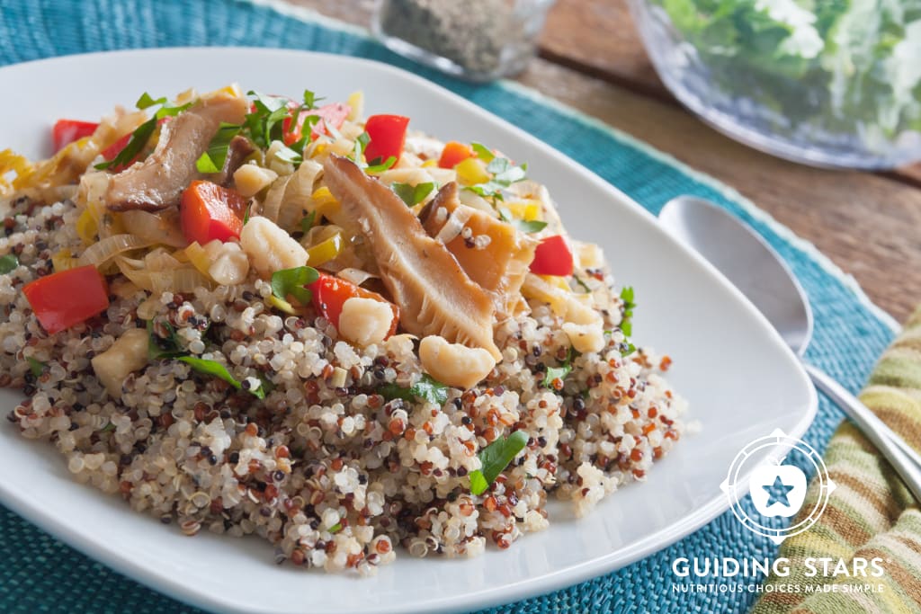 Quinoa with Leeks & Shiitake Mushrooms