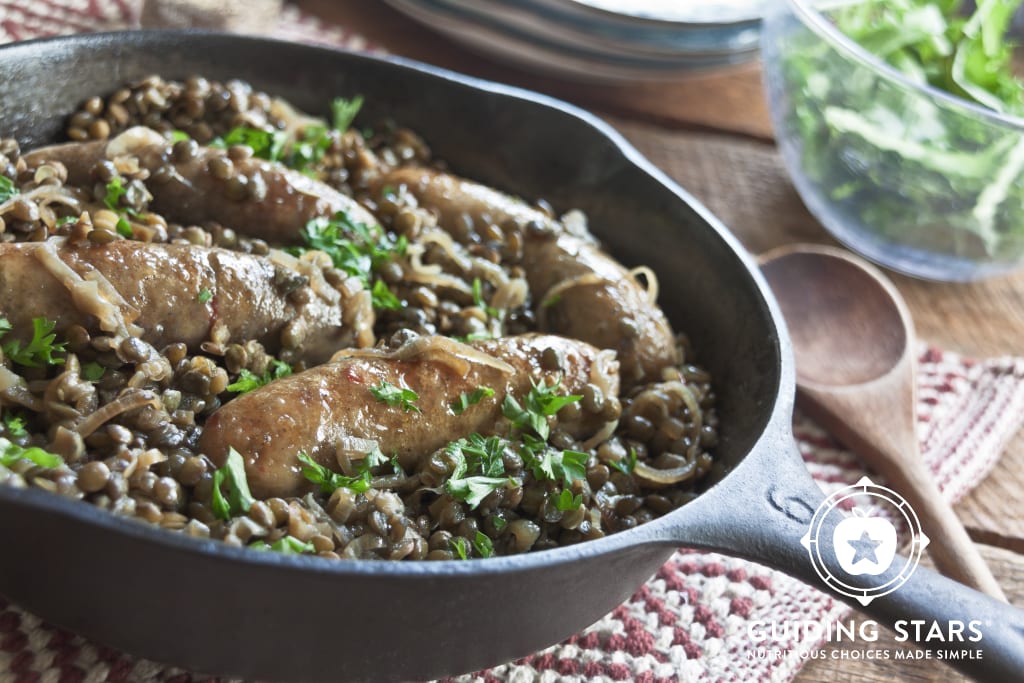 Chicken Sausage with Lentils