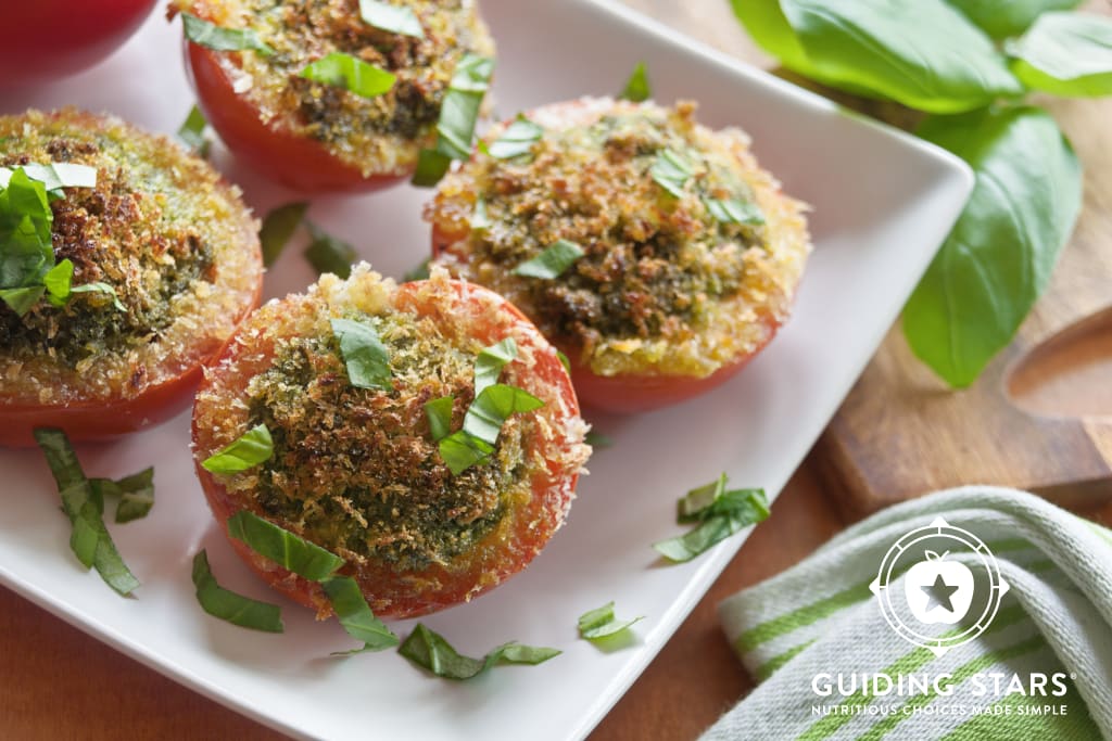 Tomatoes with Vegan Pesto