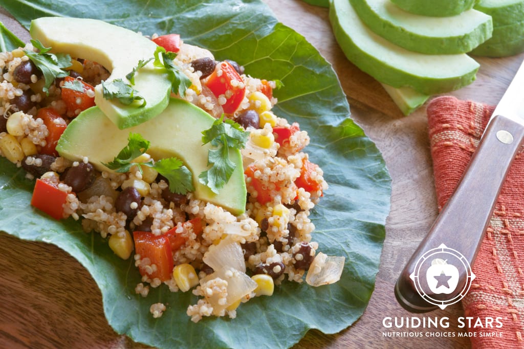 Southwest Quinoa Collard Wraps