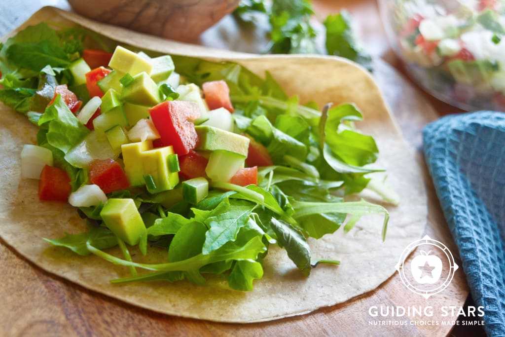 Cucumber Guacamole Salad Wraps