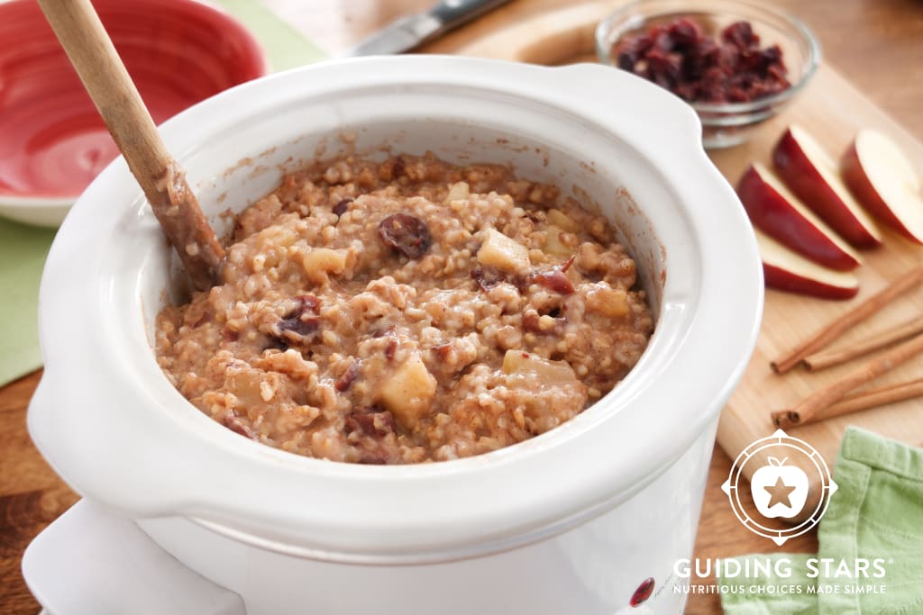 Slow Cooker Apple-Spice Oatmeal