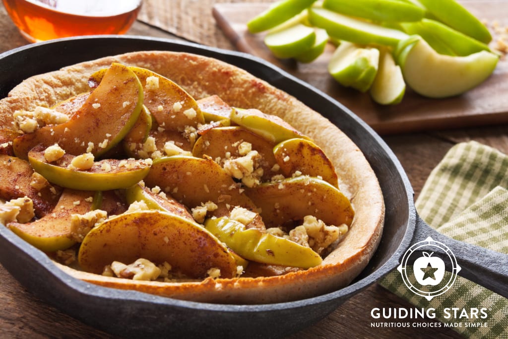 Whole Wheat Dutch Baby Pancake with Cinnamon Apples