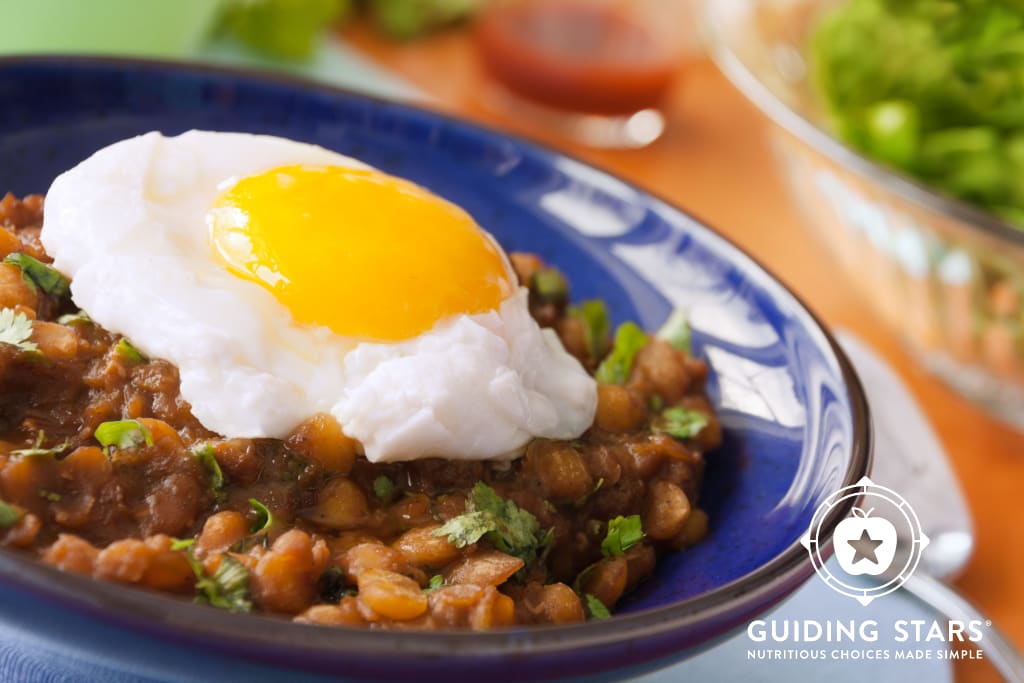 Spiced Lentils with Eggs