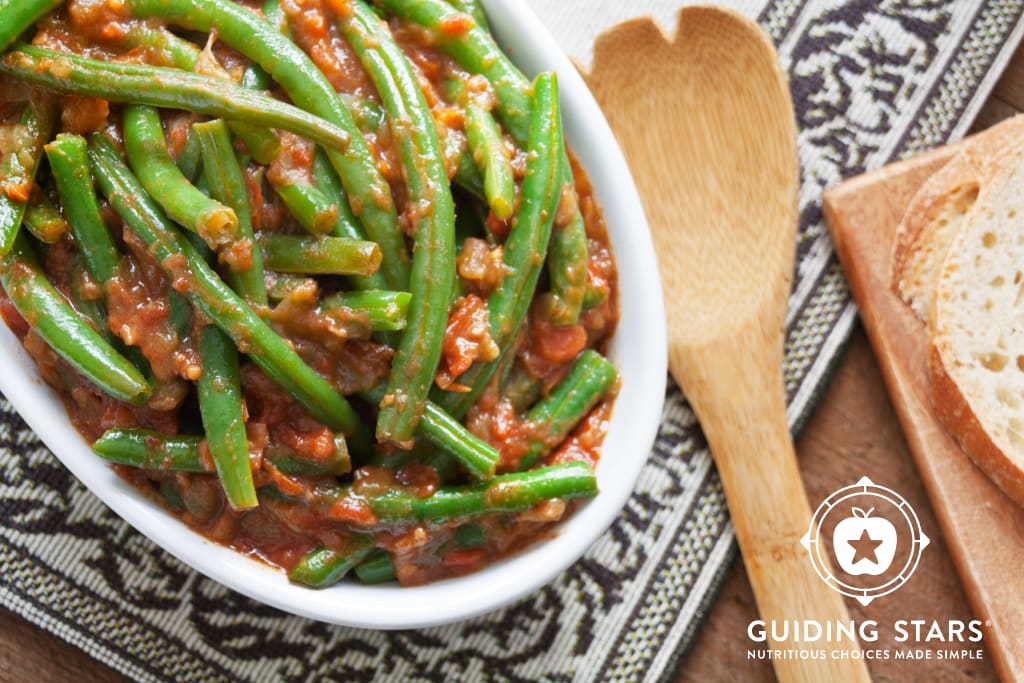 Green Beans in Spiced Tomato Sauce