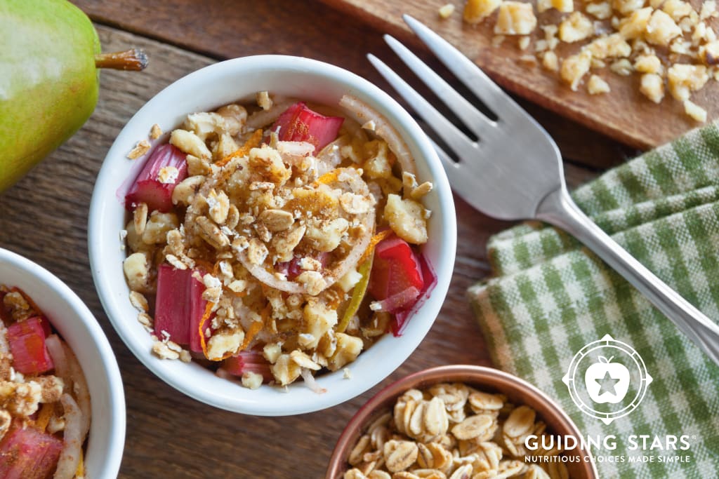 Rhubarb-Pear Nests