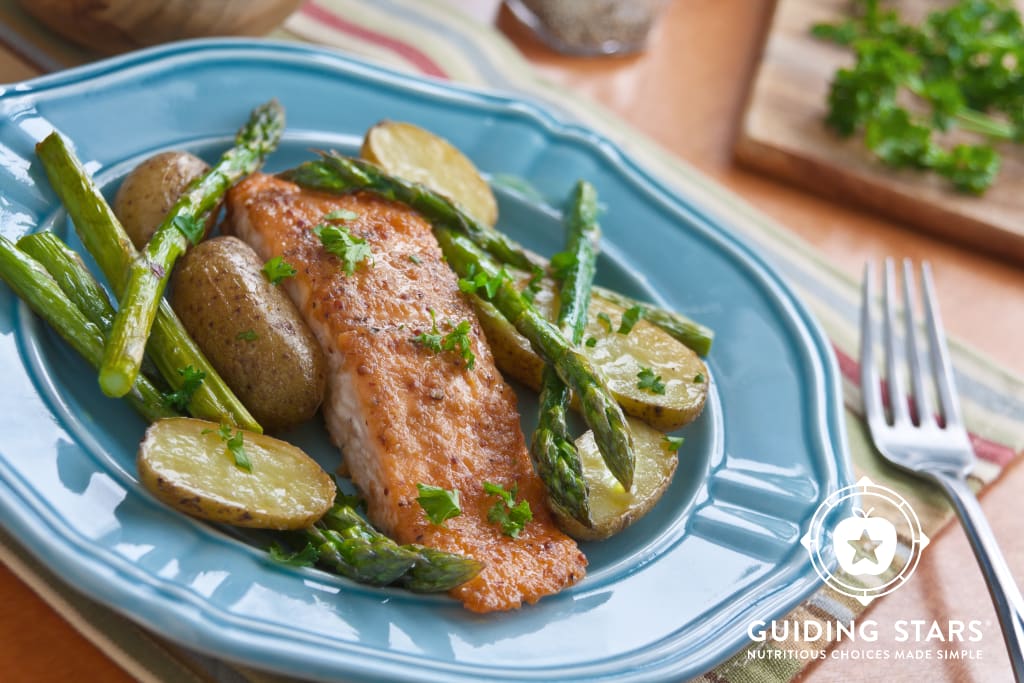 Sheet Pan Maple Salmon Bake