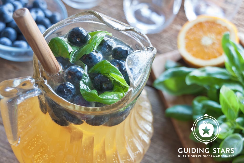 Blueberry-Basil Tea Spritzer