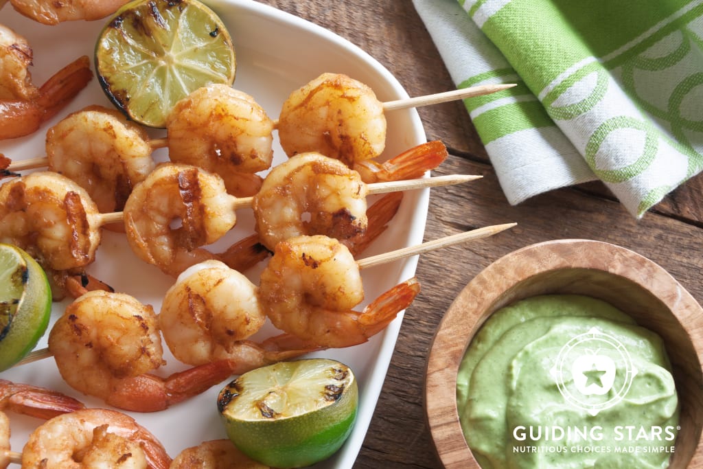 Peruvian Shrimp with Green Sauce