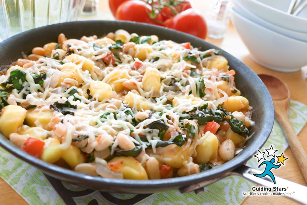 Skillet Gnocchi with Chard and White Beans