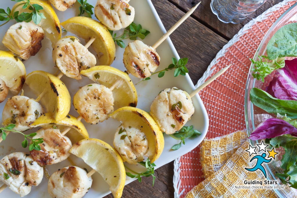 Lemon Scallop Kebabs