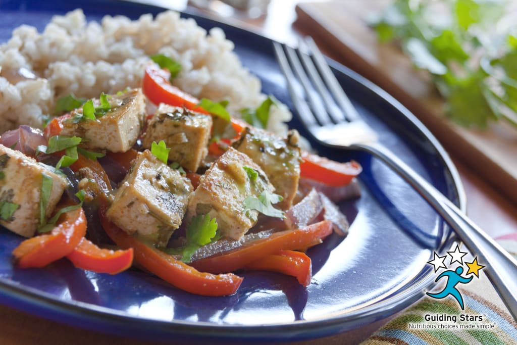 Citrus-Marinated Tofu with Onions & Peppers