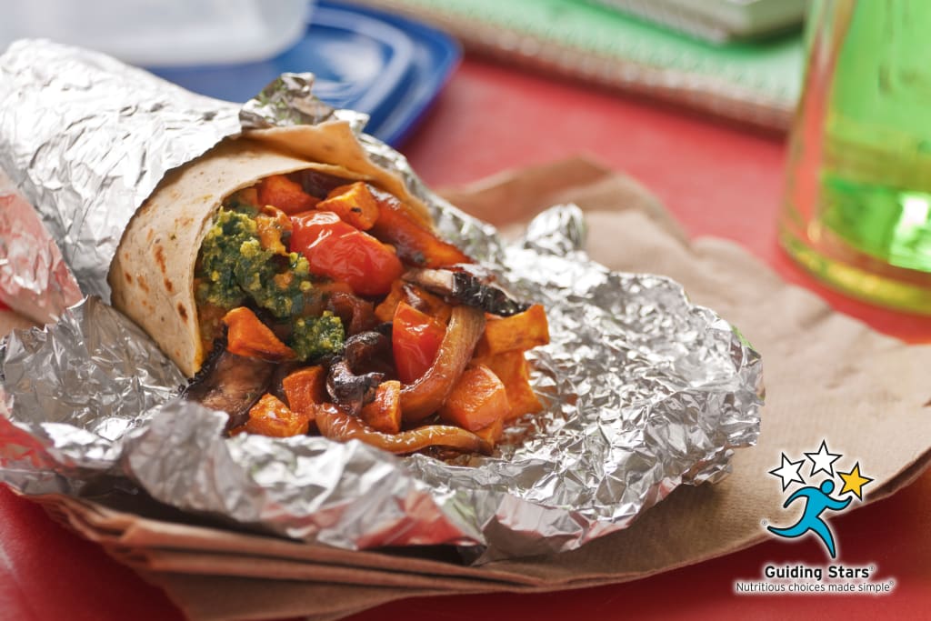 Sweet Potato Pesto Burrito