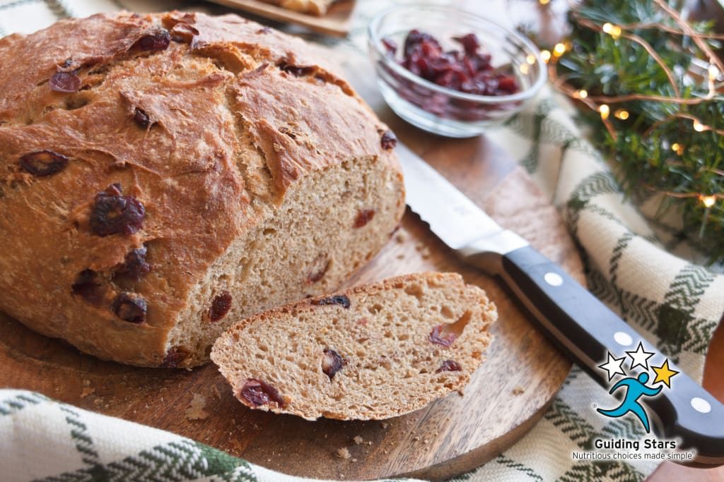 Cranberry Spice No-Knead Bread