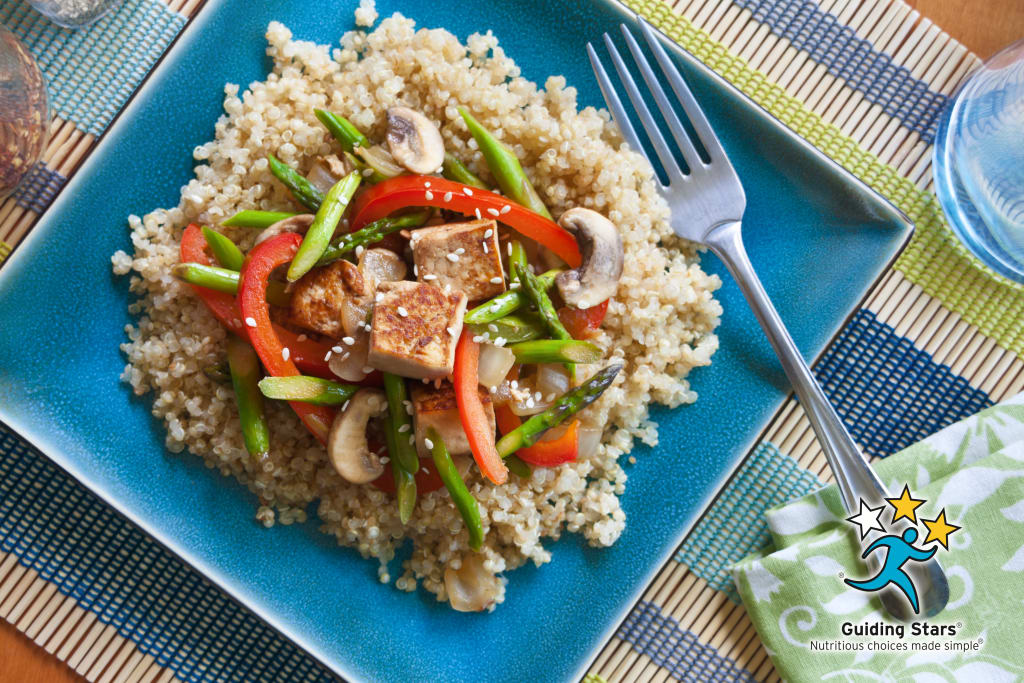 Tofu, Asparagus & Red Pepper Stir-fry