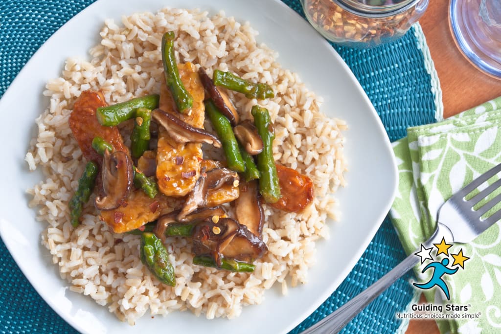 Spicy Asparagus-Tempeh Stir-Fry