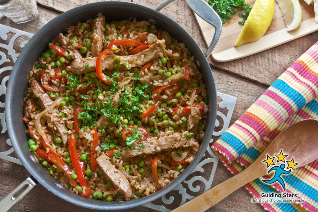 Paella with Chicken, Leeks & Tarragon