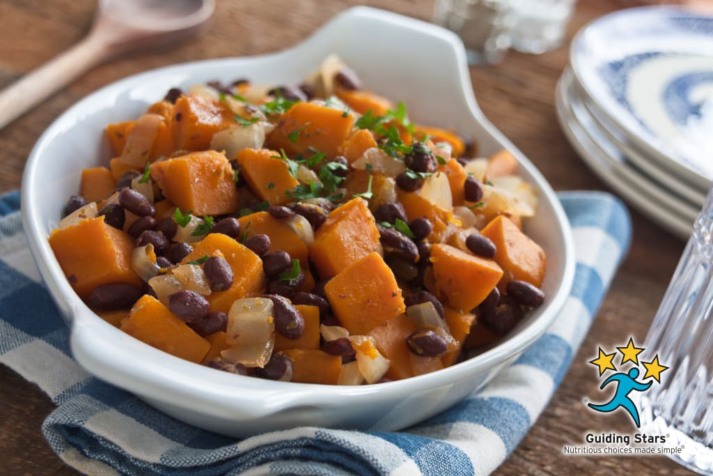 Butternut Squash with Black Beans